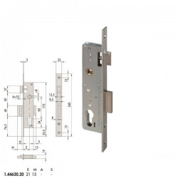 Κλειδαριά σιδερόπορτας κυλίνδρου 20mm Locking Line CISA