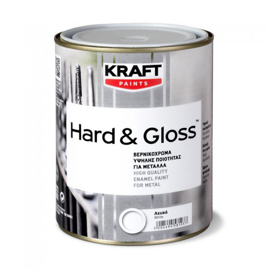 Hard & Gloss βερνικόχρωμα λευκό 2.5ltr