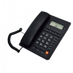 Ενσύρματο τηλέφωνο με αναγνώριση κλήσης Μαύρο ΤΜ-PA117 Telco