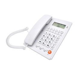 Τηλέφωνο επιτραπέζιο λευκό Telco με caller ID