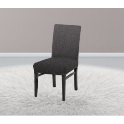 Κάλυμμα ελαστικό καρέκλας κάθισμα+πλάτη γκρι 2τμχ