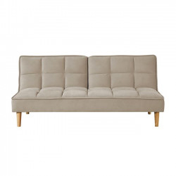 Καναπές-κρεβάτι υφασμάτινος μπεζ 178x88x80