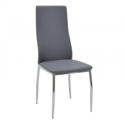 Καρέκλα jella γκρί-πόδι χρωμίου