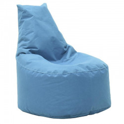Πούφ πολυθρόνα ύφασμα γαλάζιο αδιάβροχο