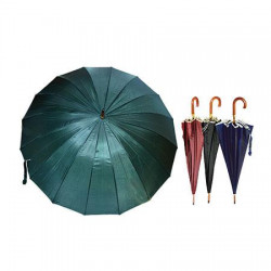 Ομπρέλα γυναικών μπαστούνι ξύλινη λαβή