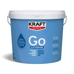 Kraft go exterior λευκό 9ltr