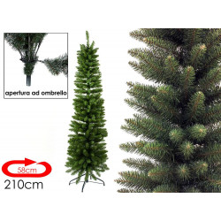 Χριστουγεννιάτικο δέντρο 2.10 slim Φ58εκ πράσινο